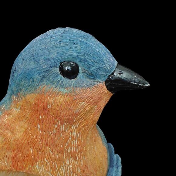 Bluebird Statue Birdfeeder Bird Seed Resin Patio Lawn Garden Home Decor NEW - Picture 4 of 9